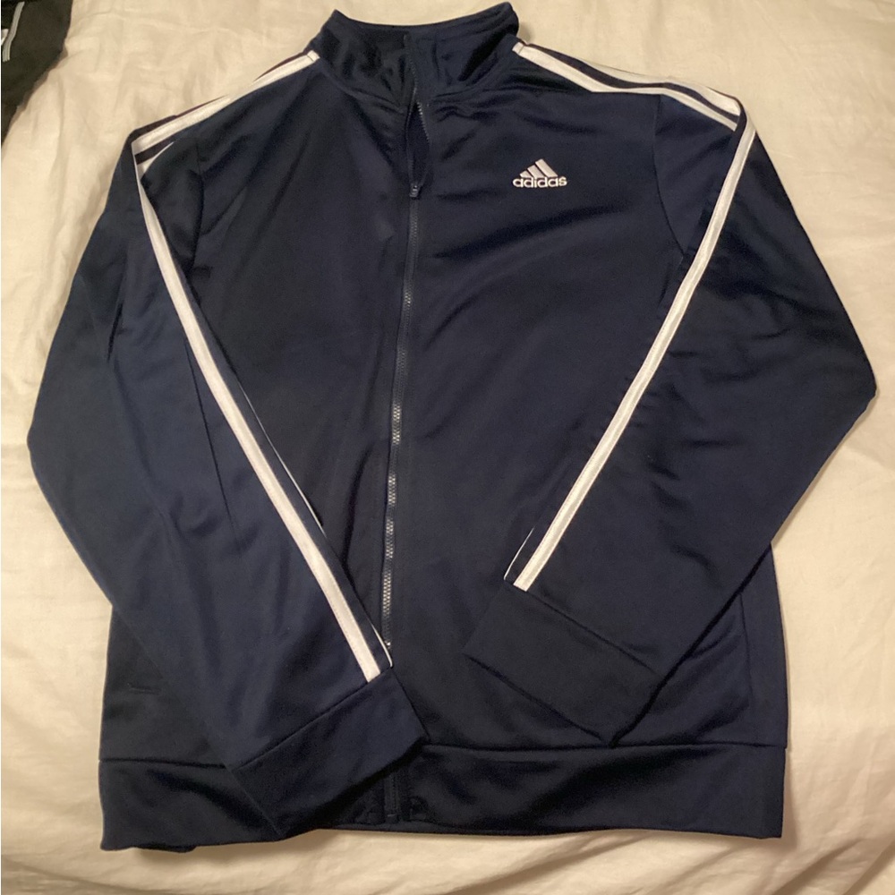 Blue adidas track suit jacket
